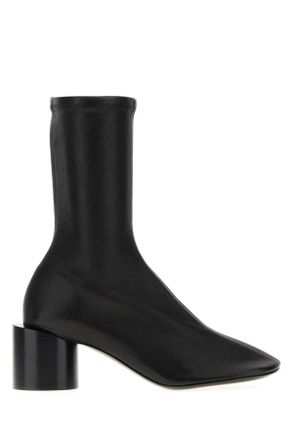 Jil Sander Black Leather Ankle Boots