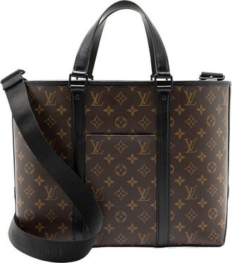 Louis Vuitton Black Monogram Canvas Macassar Weekend (Authentic Pre-Loved)