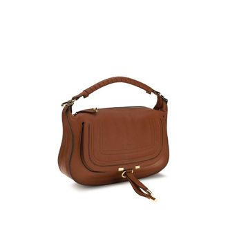 Chlo&eacute; Womens Brown Calf Leather Bos Taurus Shoulder Bag