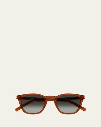Saint Laurent Mens SL 28-051 Square Acetate Sunglasses