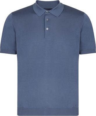 Drumohr Knitted Cotton Polo Shirt