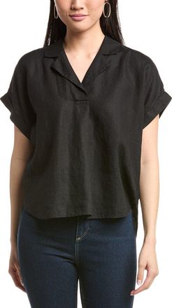 Eileen Fisher Notch Collar Linen Top
