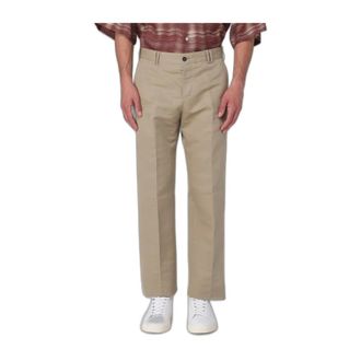 Pantaloni Torino Chino broek - Heren - Broeken - Beige - Maat: L Katoen
