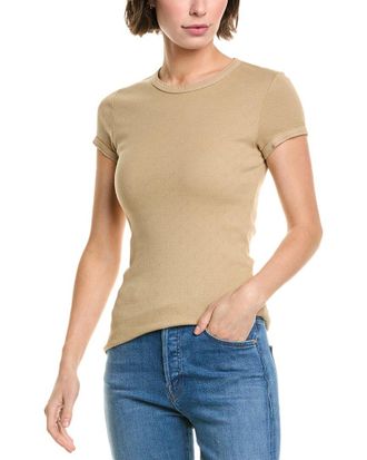 Enza Costa Scallop Edge Pointelle Top