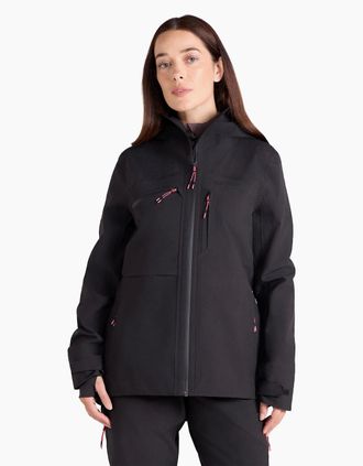Mountain Warehouse Womens Mountain Warehouse Womens/Ladies Cortina Extreme Waterproof 3 Layer Ski Jacket - Black - Size: 10