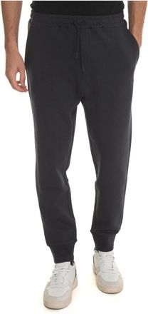 HUGO BOSS Stretch taille overall broek - Heren - Sweatpants - Zwart - XL - Katoen - Broeken