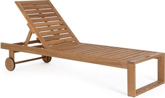 BIZZOTTO Tumbona acacia reclinable ruedas