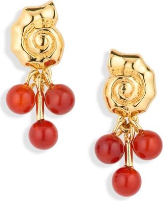 Madewell Demi-Fine Beaded Cluster Shell Stud Earrings in 14K Gold at Nordstrom