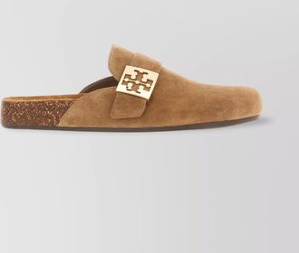 Tory Burch mellow suede slippers flat sole