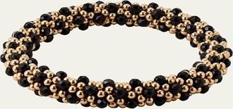 Meredith Frederick 14k Gold and Black Onyx Bead Bracelet