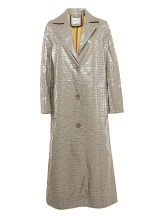 Stand Studio Cappotto con effetto coccodrillo Pre-owned - Toni neutri