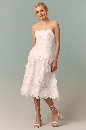 BHLDN Cutwork Twofer Midi Dress
