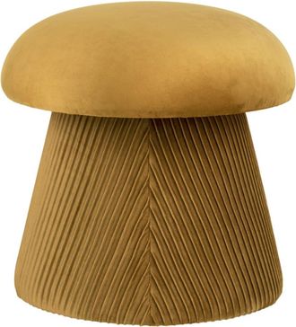 Moloo Puf de terciopelo ocre &oslash;41 cm