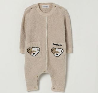 Burberry Tuta in maglia di cotone e cashmere Orsetto Thomas Burberry