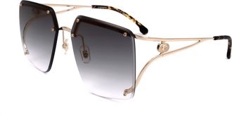 Carrera Womens 60 mm Grey Gold Sunglasses CARRERA3041-S-FT3-60