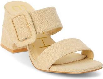 Matisse Footwear Lucy Block Heel Sandal in Natural Linen at Nordstrom, Size 7