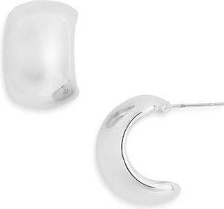 Cara Wide Hoop Earrings in Silver at Nordstrom Rack