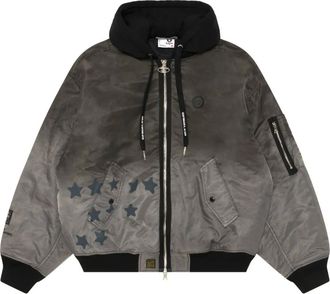 Aape By A Bathing Ape Jack met capuchon en sterpatroon - Grijs