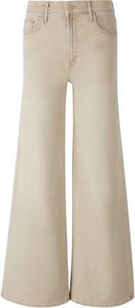 Mother The Undercover Sneak Jeans - Dames - Loose Fit Jeans - Beige - W28 - Denim - Jeans