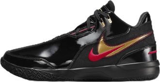 Nike Nike Mens Lebron NXXT Gen AMPD Basketball Shoes, Black/University Red/Metallic Gold, 7.5 UK