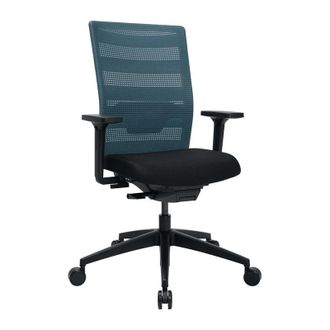 Topstar Silla Giratoria De Oficina Con Tecnolog&iacute;a S&iacute;ncrona Negro/gasolina 420-540mm M.reposabrazos Trgf.110kg
