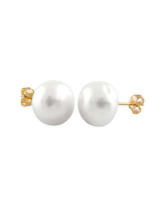 Splendid Pearls 14K 13-13.5Mm Freshwater Pearl Studs