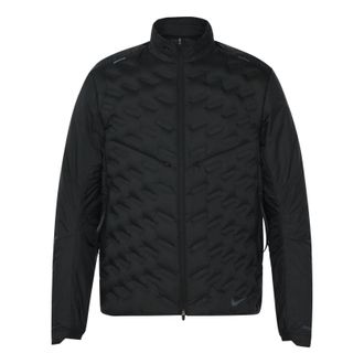 Nike Mens Nike FW21 Solid Color Hooded Long Sleeves Black Down Jacket DD5668-010