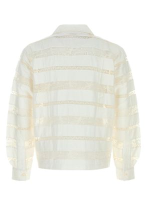 Bode Mrf24sh040 Cream Cotton Camicie Shirt