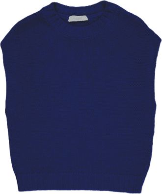 Zanone Boxy Fit Textured Knitted Sleeveless Top