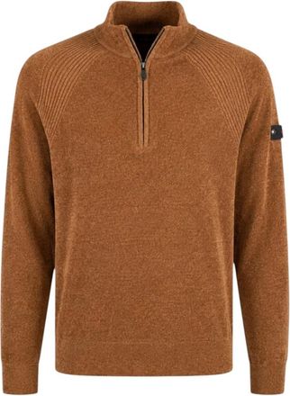 Peuterey Maglione in ciniglia Crivelli - - Knitwear - Uomo - Marrone - 2XL