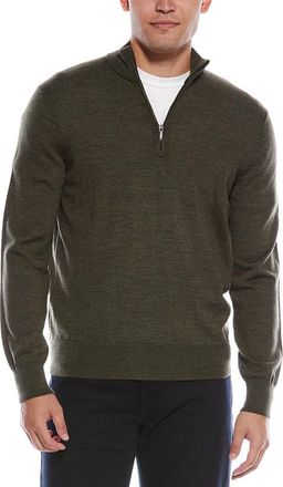 Brooks Brothers Wool 1/2-Zip Cardigan