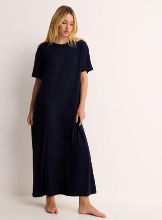 Miiyu Womens Heavy drape long loose nightgown