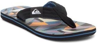 Quiksilver Molokai Layback II Flip Flop in Black/Orange/Green at Nordstrom Rack, Size 10