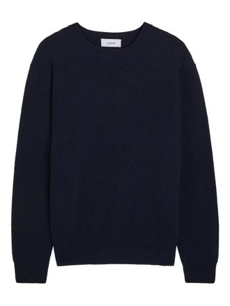 Lardini crew-neck ribbed-knit sweater - Blu