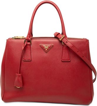 Prada Pre-owned Prada Large Saffiano Lux Galleria Double Zip Satchel Ladies E5J5930FPZCSMT40