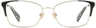 Kate Spade New York arla 52mm rectangular optical glasses in Black at Nordstrom
