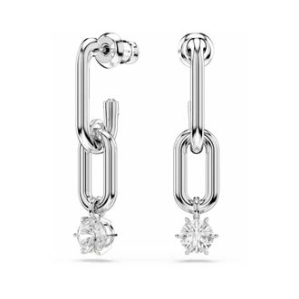 Swarovski Kristallen oorbellen voor alledaagse elegantie - Dames - Oorbellen - Grijs - ONE Size - Accessoires