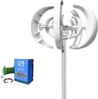 OEM Generador De Turbina E&oacute;lica, Dise&ntilde;o De Eje Vertical, Palas De Fibra De Vidrio, 48 V, Con Controlador Lcd, 5000 W, Con Controlador Lcd, 5000 W, 48 V