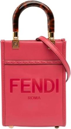 Fendi Pre-owned Sunshine Shopper Tote - Dames - Vintage Mini Tas - Roze - ONE Size - Leer - Vintage