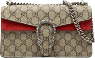 Gucci Pre-owned Dionysus Schoudertas - Dames - Vintage Schoudertas - Beige - ONE Size - Leer - Vintage