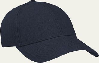 Varsity Mens Linen Legacy Structured Six-Panel Baseball Cap