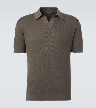 Ermenegildo Zegna Knitted cotton polo shirt