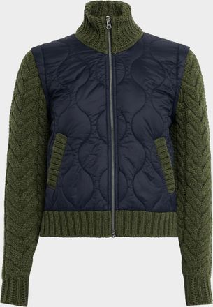 Veronica Beard Patra Mixed-Media Jacket