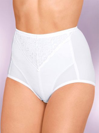 Speidel Miederhose SPEIDEL, Damen, Gr. 100, 2 Stk., weiss (wei&szlig;), 86% Polyamid, 9% Elasthan, 5% Baumwolle, Unterhosen Miederhose