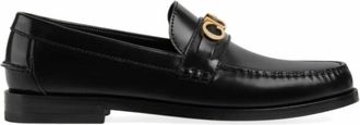 Gucci Loafers, male, Black, 10 1/2 UK, Black Leather Strap Trainers