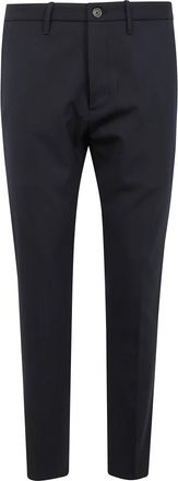 Nine In The Morning Easy Chino Slim Herenbroek - Heren - Chinos - Zwart - S - Wol - Broeken