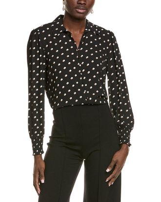 T Tahari Button Blouse