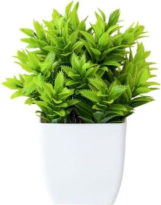 OEM Maceta Artificial Falsa, Peque&ntilde;as Plantas Artificiales En Maceta Para Decoraci&oacute;n De Pared De Ba&ntilde;o, Oficina Y Hogar