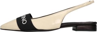Mario Valentino Beige - Dames - Ballerinas - Beige - 36 EU - Leer - Schoenen