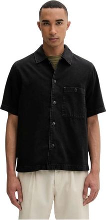 Marc O'Polo Heren, Overhemden, Zwart, Maat: XL Denim